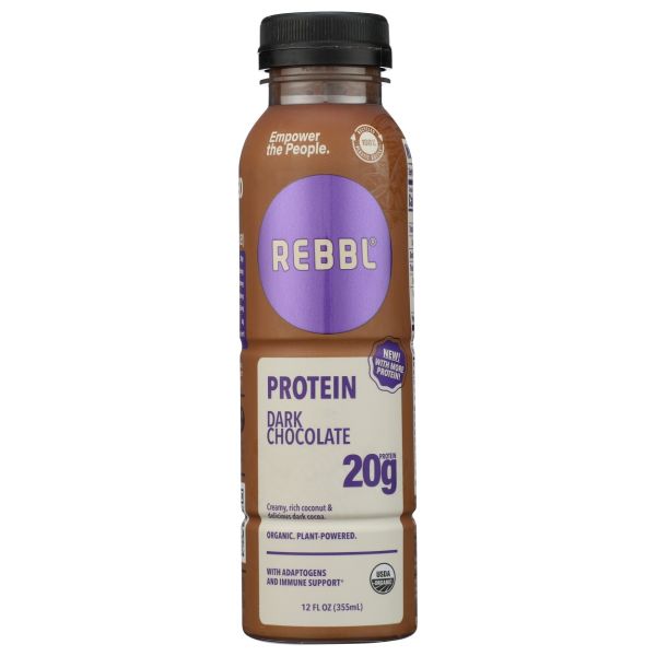REBBL INC: Drink Protein Dark Chocolate, 12 fl oz