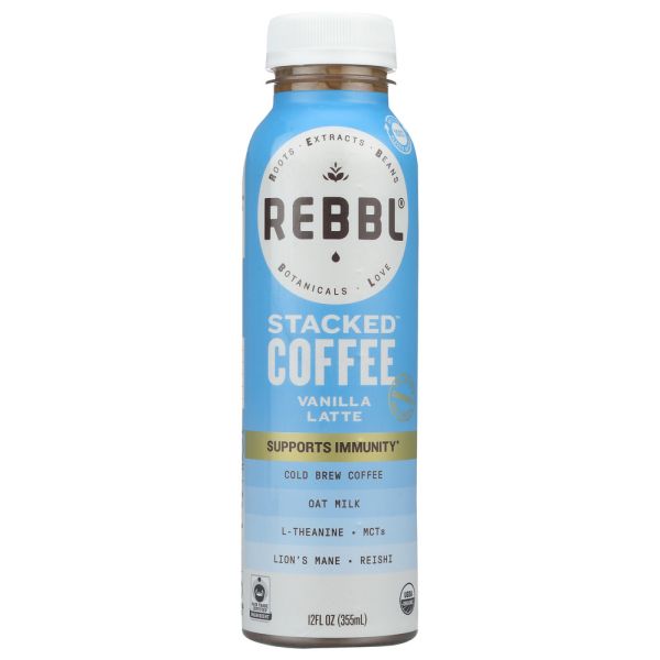 REBBL: Stacked Coffee Vanilla Latte, 12 fo