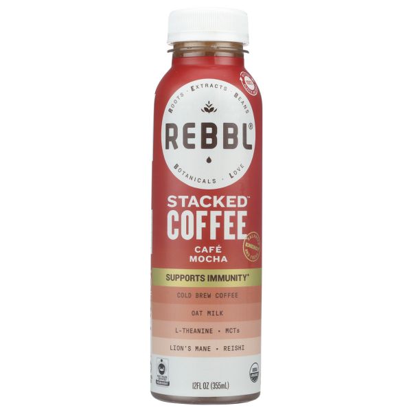 REBBL: Stacked Coffee Cafe Mocha, 12 fo