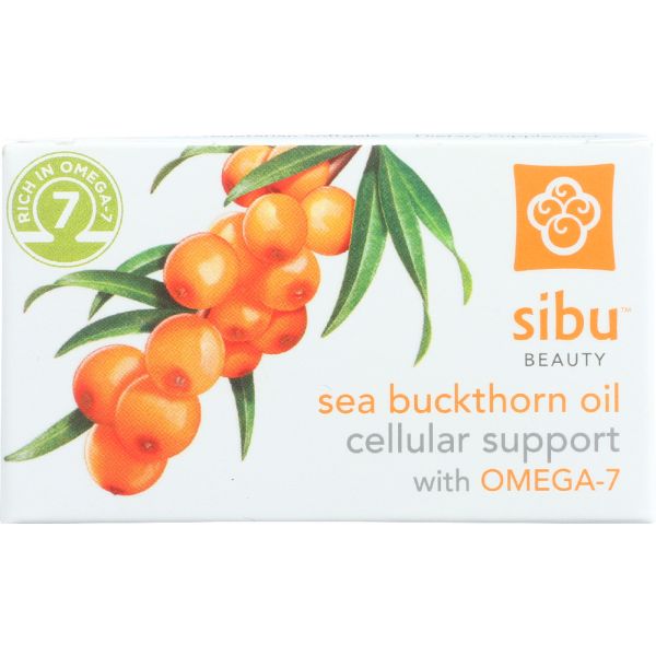 Sibu Beauty Sea Buckthorn Oil Cellular Support With Omega 7, 60 Sg