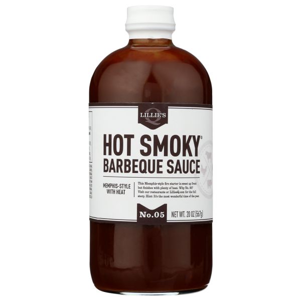 LILLIES Q: Hot Smoky Barbeque Sauce, 21 oz