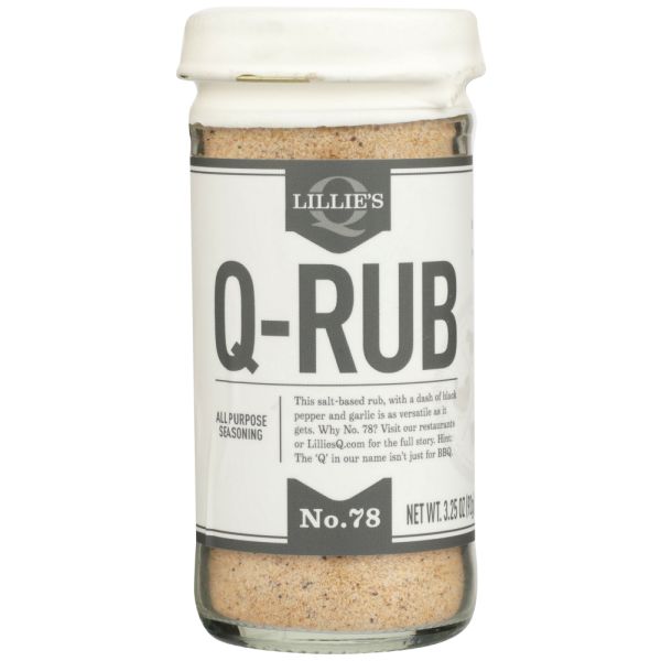 LILLIES Q: Q Rub All Purpose Seasoning, 3.25 oz