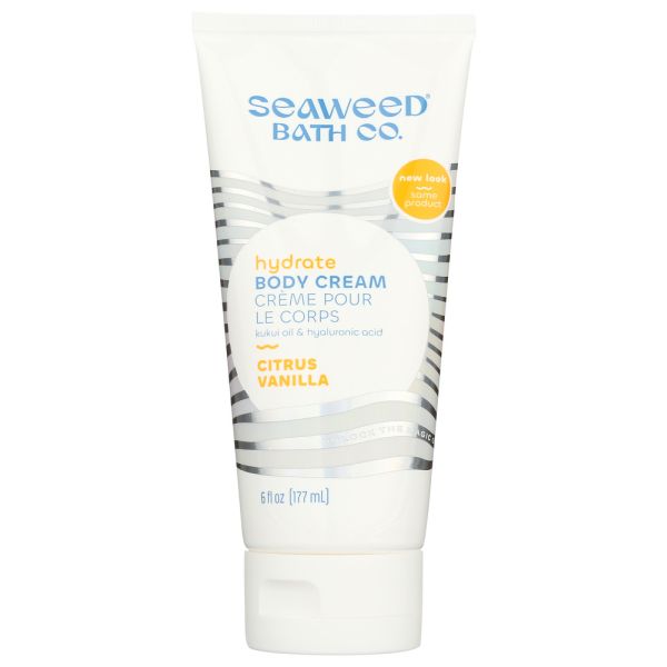 SEAWEED BATH COMPANY: Hydrating Soothing Body Cream Citrus Vanilla, 6 oz