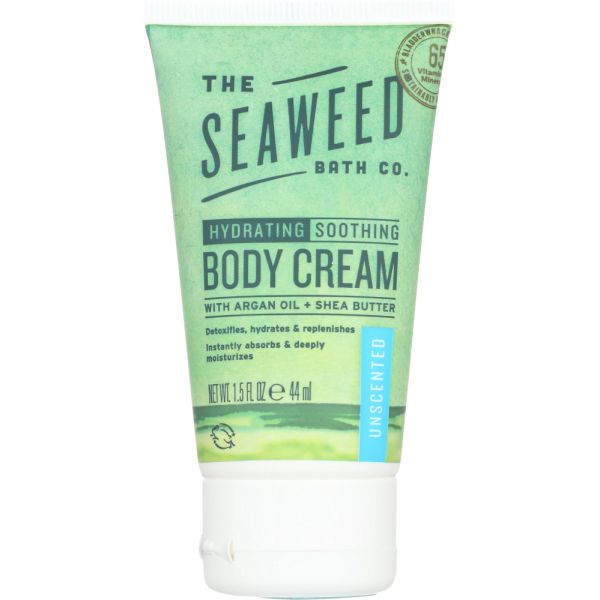 SEAWEED BATH COMPANY: Cream Body Unscented Trial, 1.5 oz