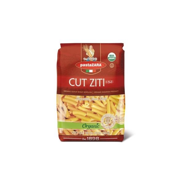 PASTA ZARA: Cut Ziti Organic, 16 oz