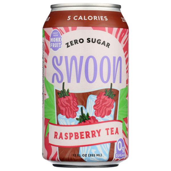 SWOON: Raspberry Tea Zero Sugar, 12 fo
