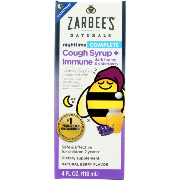 ZARBEES: Syrup Cough Children's Nighttime Berry, 4 fo
