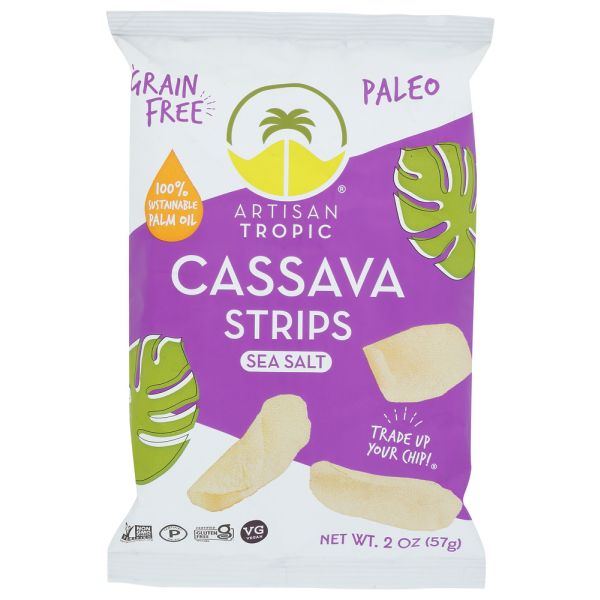 ARTISAN TROPIC: Sea Salt Cassava Strips, 2 oz