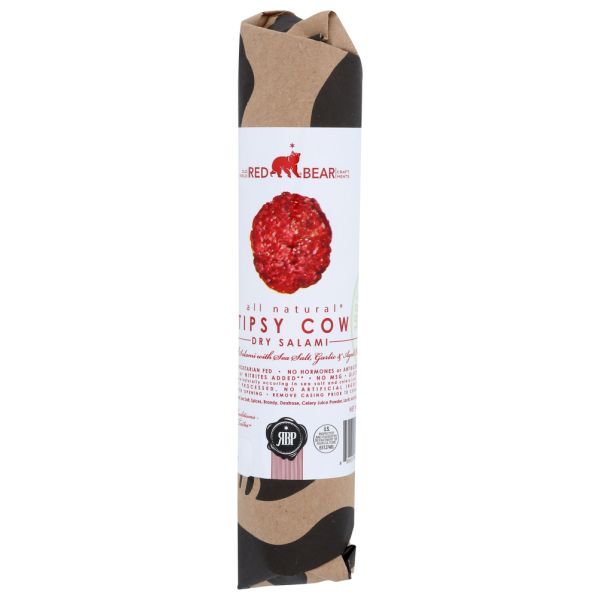 RED BEAR PROVISIONS: Salami Dry Tipsy Cow, 6 oz