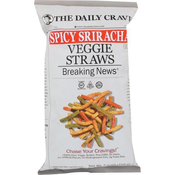THE DAILY CRAVE: Veggie Straws Sriracha, 5.5 oz
