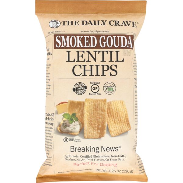 THE DAILY CRAVE: Chips Lentil Smoked Gouda, 4.25 oz
