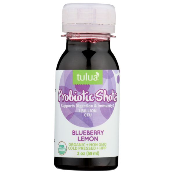 TULUA: Blueberry Lemon Probiotic Shot, 2 oz
