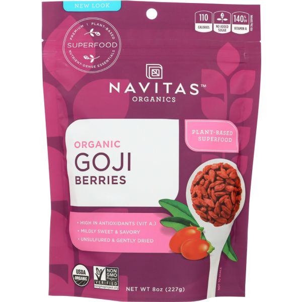 Navitas Naturals Organic Goji Berries, 8 Oz
