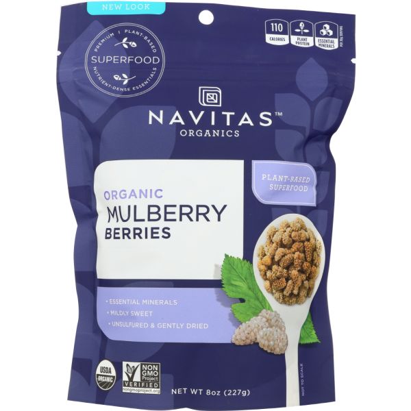 Navitas Naturals Organic Mulberry Berries, 8 Oz