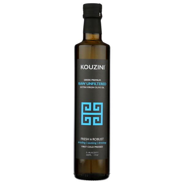 KOUZINI: Greek Raw Unfiltered Extra Virgin Olive Oil Ultra Premium, 16.9 fo
