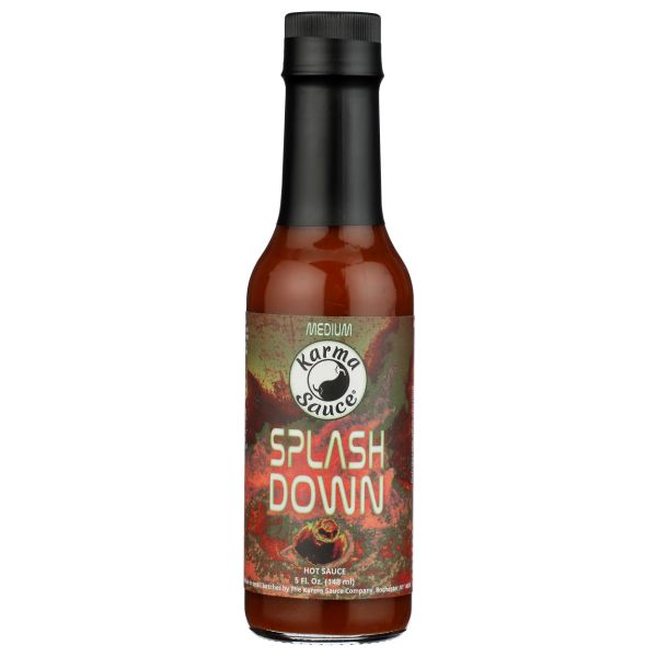 KARMA SAUCE: Splash Down Medium Hot Sauce, 5 fo