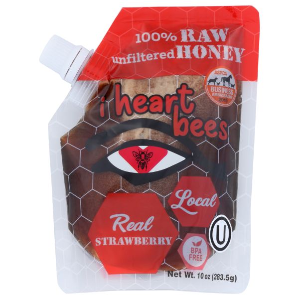 I HEART BEES: Honey Strwaberry, 10 oz