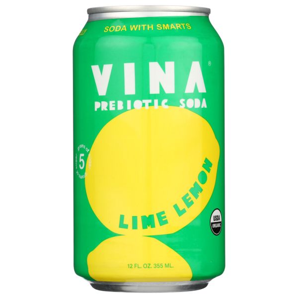 VINA: Lime Lemon Org, 12 oz