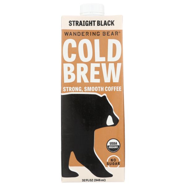 WANDERING BEAR COFFEE: Coffee Cold Brew Black, 32 FO