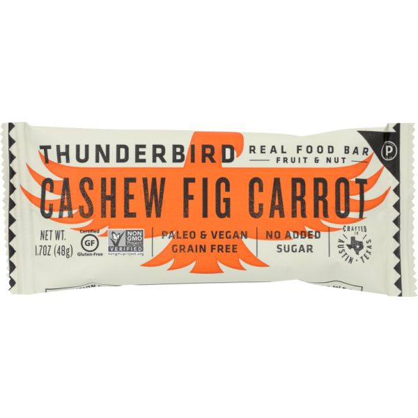 THUNDERBIRD ENERGETICA: Bar Cashew Fig Carrot, 1.7 oz