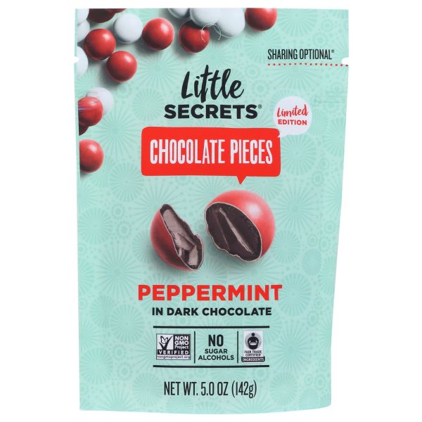 LITTLE SECRETS LLC: Peppermint in Dark Chocolate, 5 oz