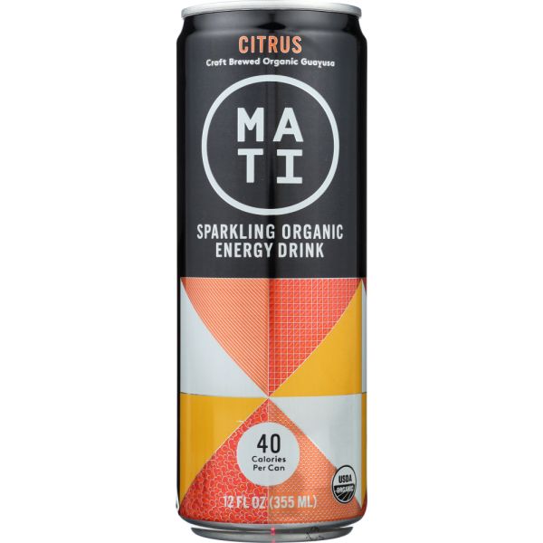 MATI ENERGY: Drink Energy Citrus, 12 oz