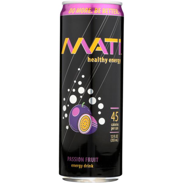 MATI ENERGY: Drink Energy Passion Fruit, 12 oz