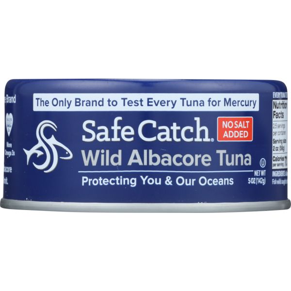 SAFECATCH: Wild Albacore Tuna No Salt, 5 oz