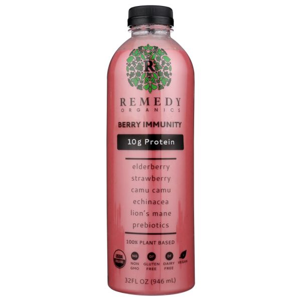 REMEDY ORGANICS: Beverage Berry Immunity, 32 fo