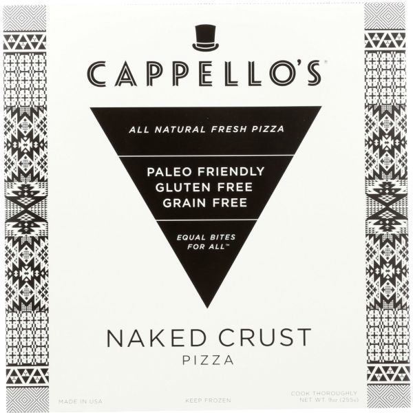 CAPPELLOS: Grain Free Naked Crust Pizza, 9 oz