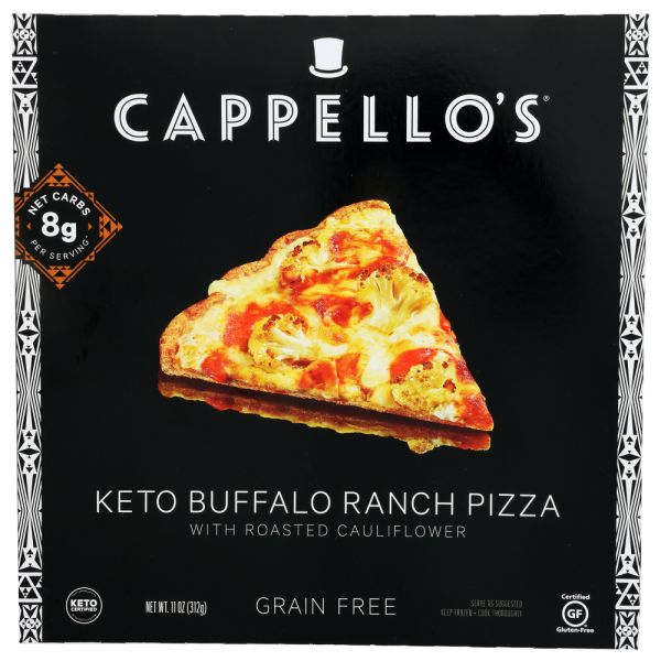CAPPELLOS: Pizza Buffalo Ranch Keto, 11 oz