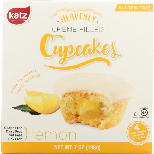 KATZ: Cupcakes Lemon Creme Gluten Free, 7 oz
