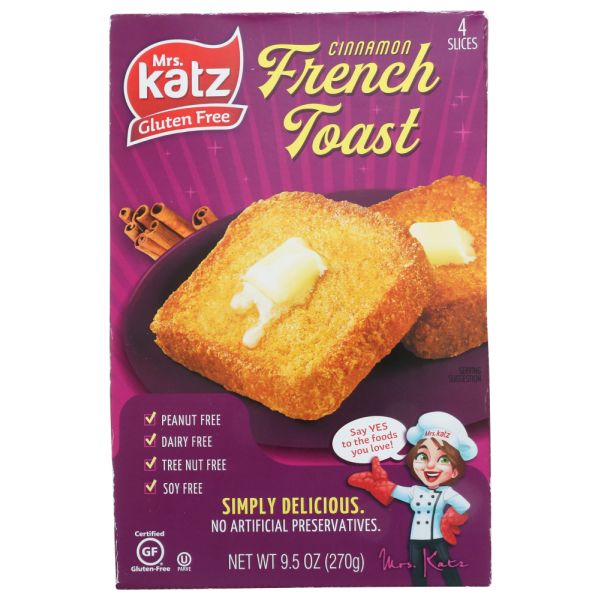 KATZ: French Toast Cinnamon, 9.5 oz
