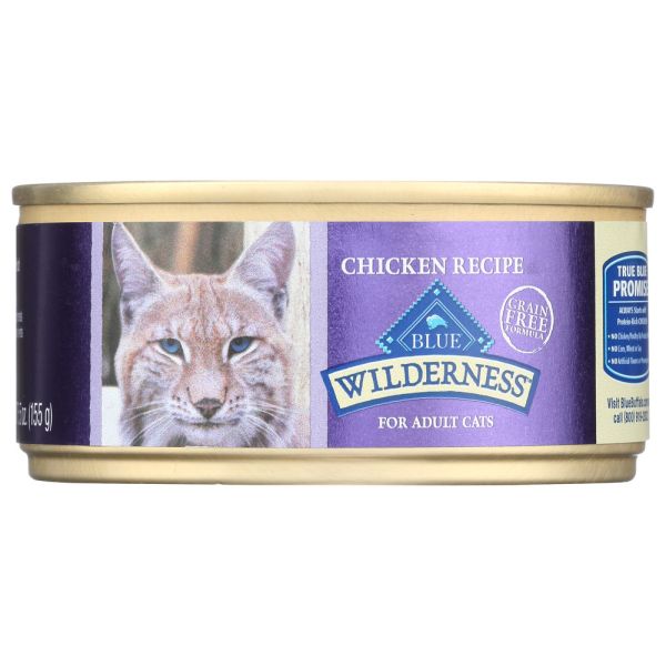 BLUE BUFFALO: Wet Cat Food Chicken Recipe For Adult Cat, 5.5 oz