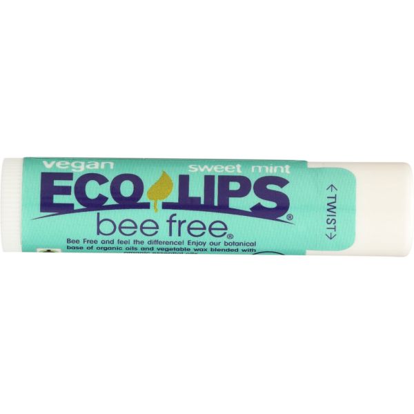 ECO LIPS: Bee Free Vegan Sweet Mint Lip Balm, .15 oz