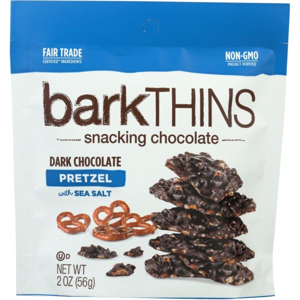 BARKTHINS: Dark Chocolate Pretzel with Sea Salt, 2 oz