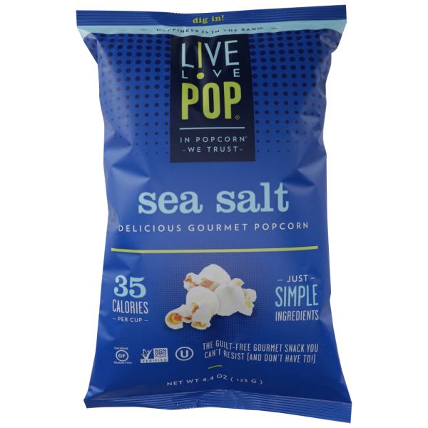 LIVE LOVE POP: Sea Salt Popcorn, 4.4 oz