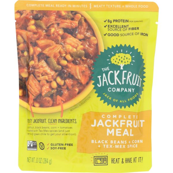 JACKFRUIT: Jackfruit Meal Black Beans Tex-Mex, 10 oz