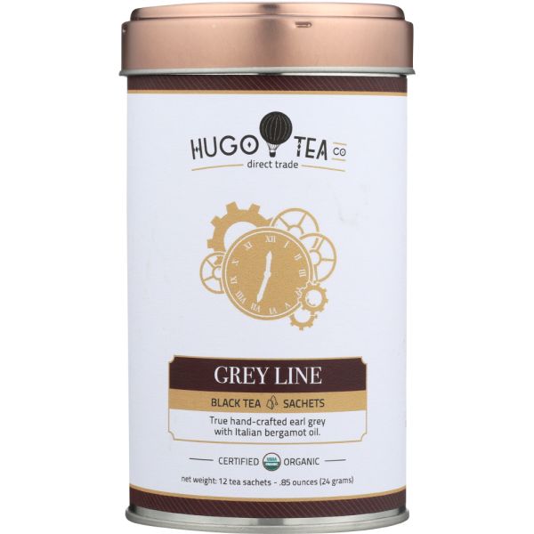 HUGO TEA COMPANY: Tea Black Grey Line, 0.8 oz