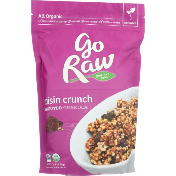 GO RAW: Sprouted Granola Raisin Crunch, 16 oz