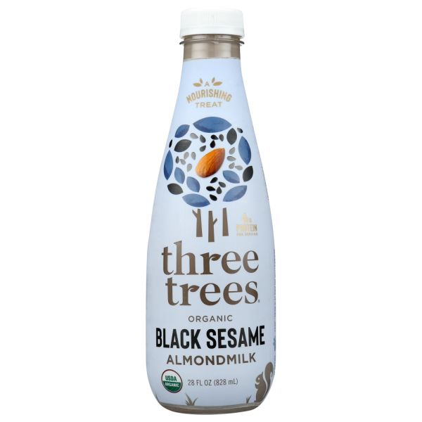 THREE TREES: Organic Black Sesame Nut and Seedmilk, 28 oz