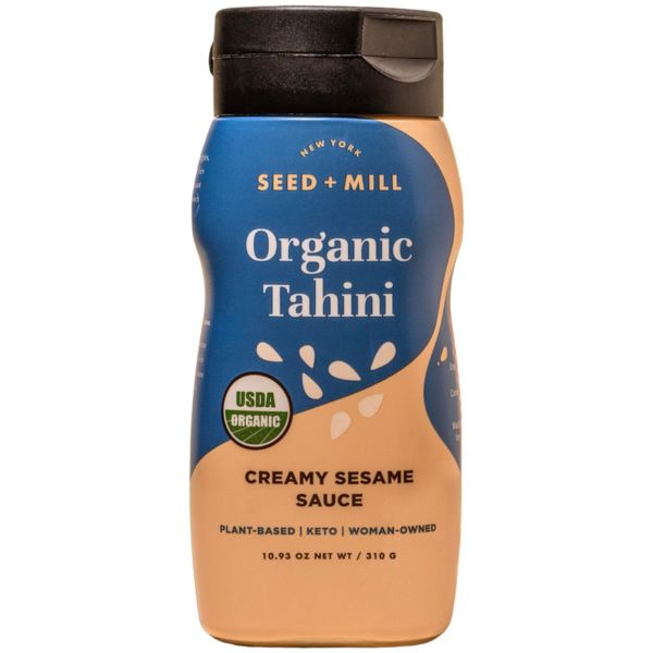 SEED AND MILL: Organic Tahini Squeeze Bottle, 10.93 oz