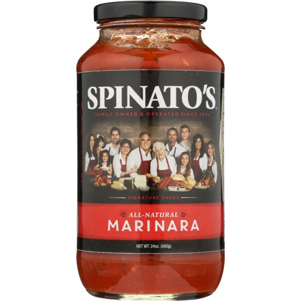 SPINATOS: All Natural Marinara Sauce, 24 oz