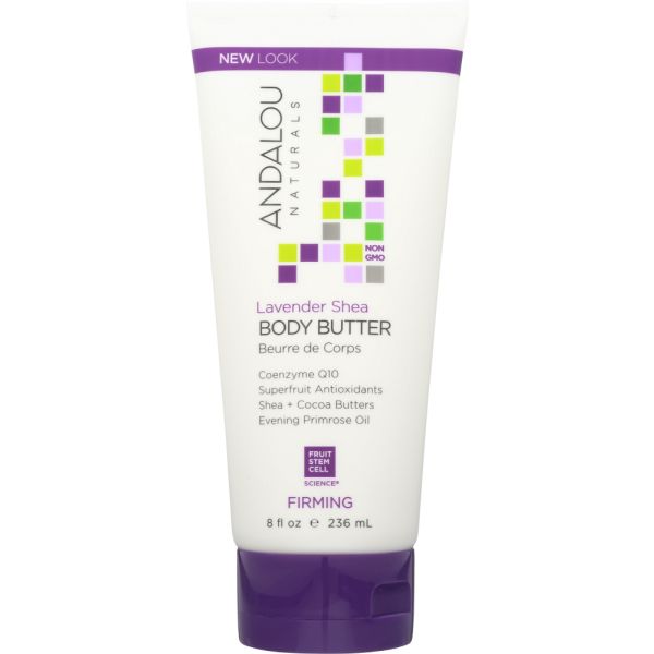 ANDALOU NATURALS: Firming Body Butter Lavender Shea, 8 Oz