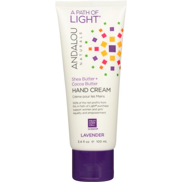 ANDALOU NATURALS: A Path of Light Hand Cream Lavender, 3.4 Oz