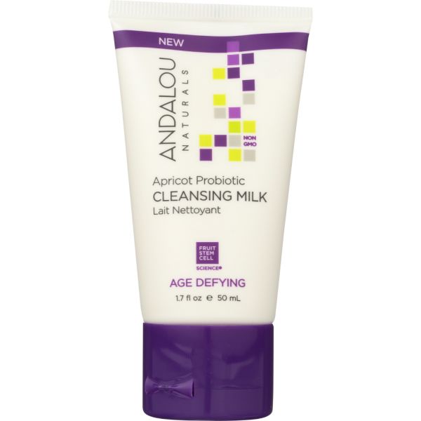 ANDALOU NATURALS: Cleansing Milk TRLSZ Apricot, 1.7 fo