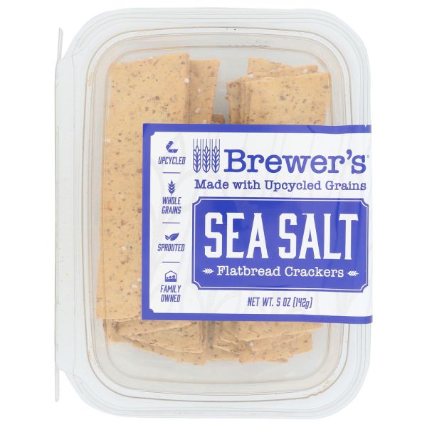 BREWERS CRACKERS: Flatbreads Sea Salt, 5 oz