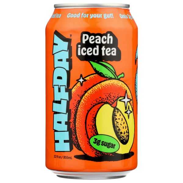 HALFDAY: Tea Green Peach Tonic, 12 fo