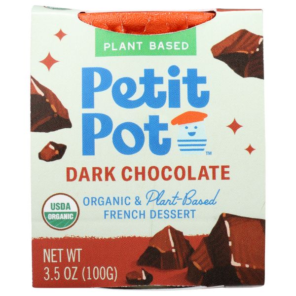 PETIT POT: Pudding Dark Chocolate Vegan, 3.5 oz