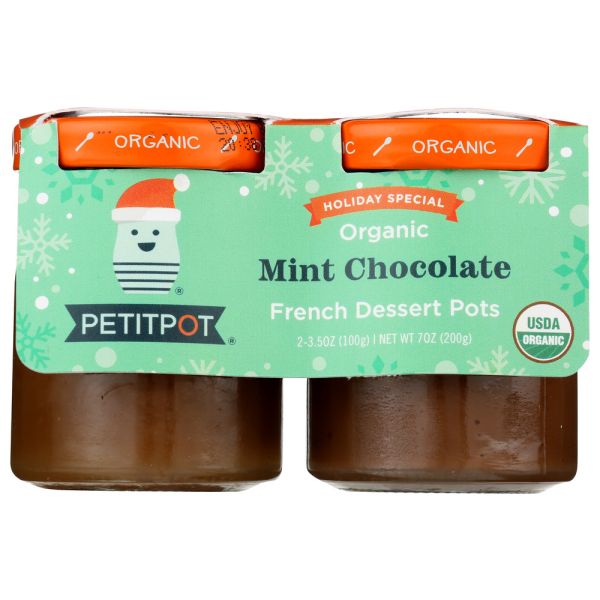 PETIT POT: Chocolate Mint Dessert Pots, 7 oz